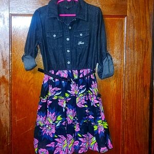 Guess Denim Dress for girls Size 7 Black
